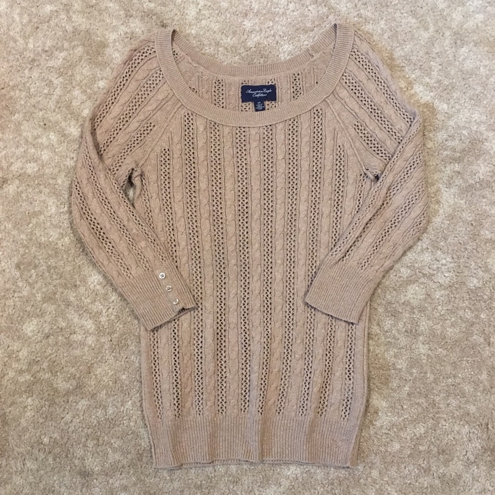 American Eagle Cable Knit Sweater - S